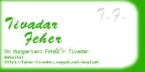 tivadar feher business card